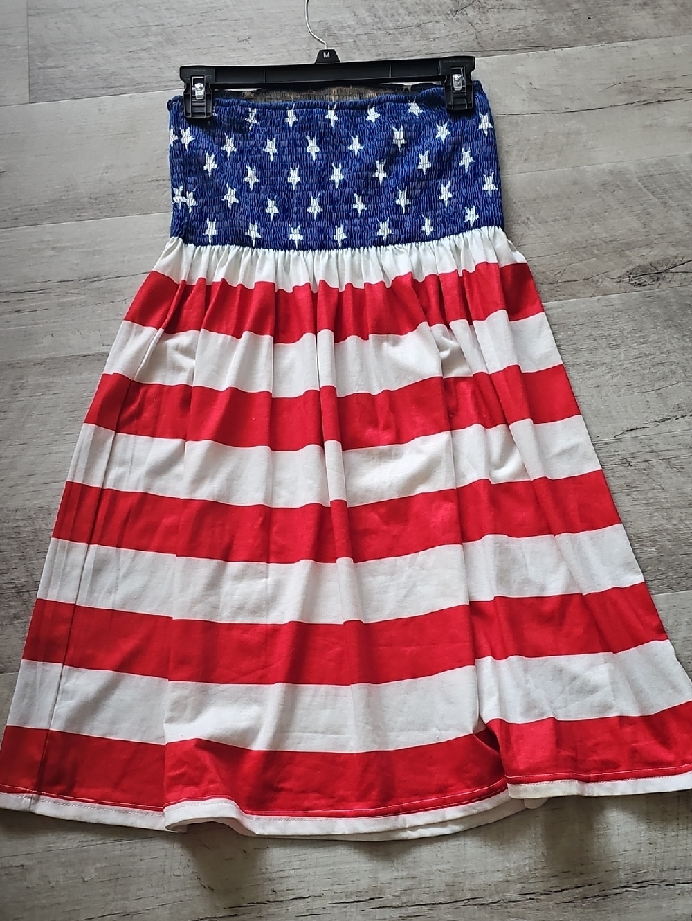 Red & White Star-Print Patriotic Dress